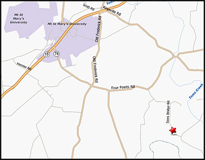 Click for Map of 15014 Sixes Bridge Rd Emmitsburg, MD 21727-7900
